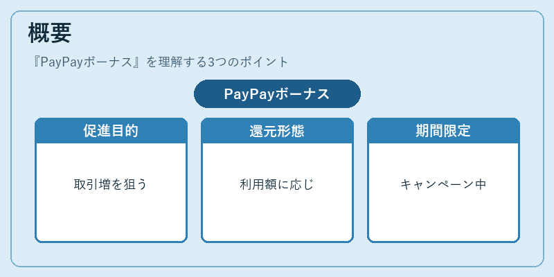 概要（PayPayボーナス）の図解