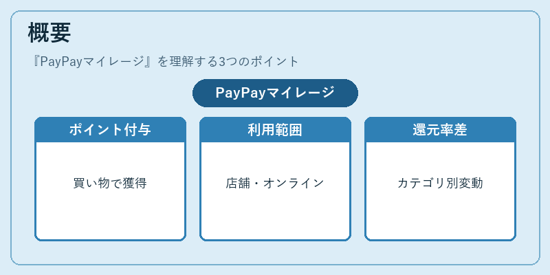 概要（PayPayマイレージ）の図解