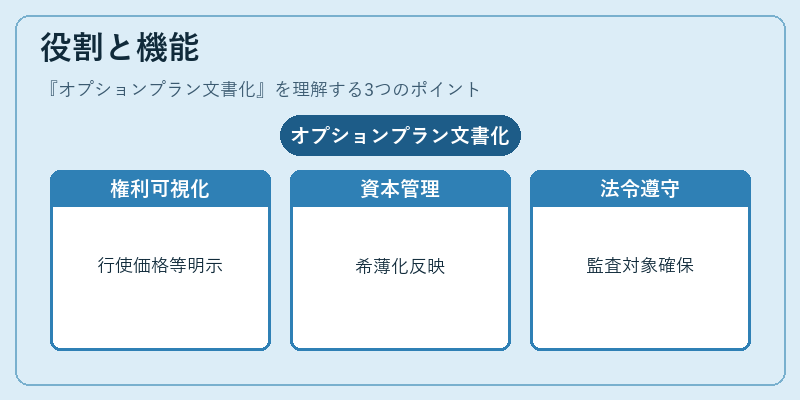 役割と機能（オプションプラン文書化）の図解