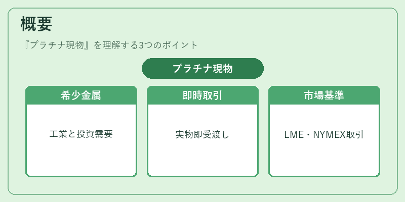 概要（プラチナ現物）の図解