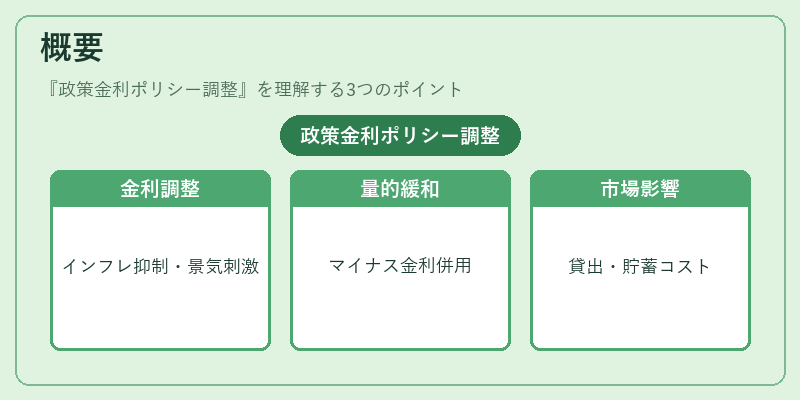 概要（政策金利ポリシー調整）の図解
