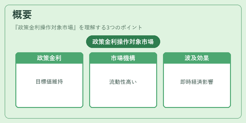概要（政策金利操作対象市場）の図解