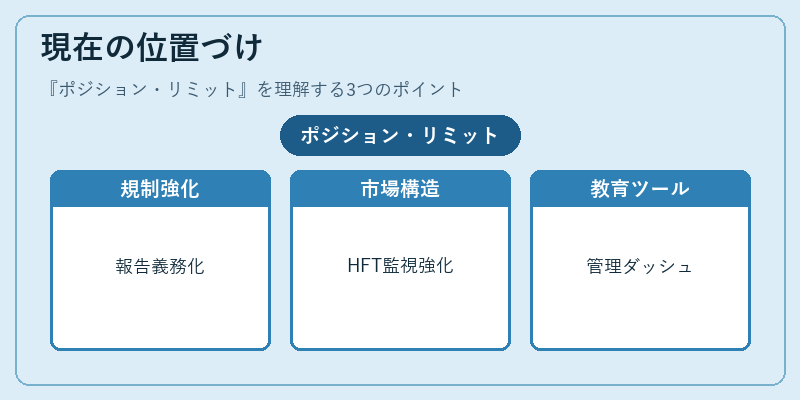 現在の位置づけ（ポジション・リミット）の図解