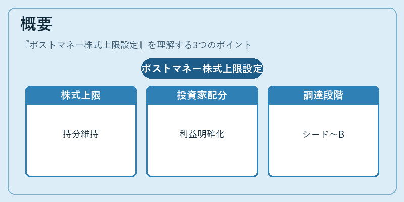 概要（ポストマネー株式上限設定）の図解