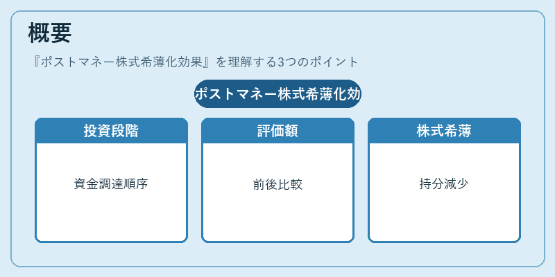 概要（ポストマネー株式希薄化効果）の図解