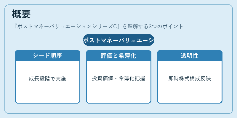 概要(ポストマネーバリュエーションシリーズC)の図解