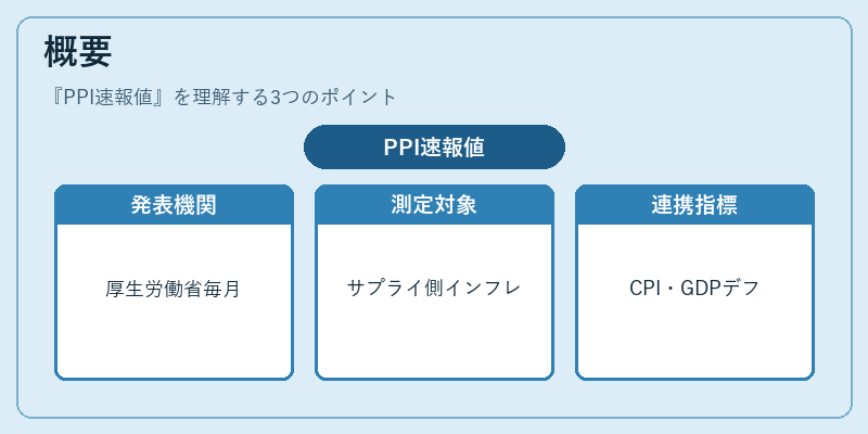 概要（PPI速報値）の図解