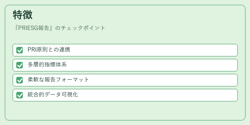 特徴（PRIESG報告）の図解