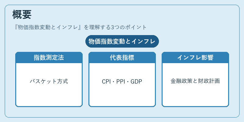概要（物価指数変動とインフレ）の図解