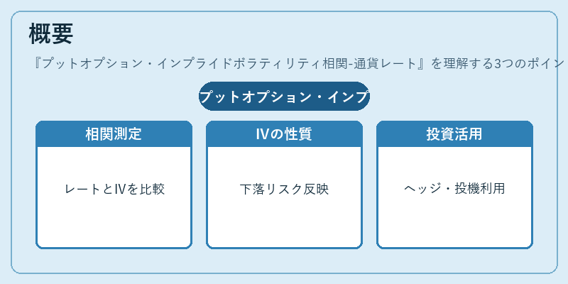 概要（プットオプション・インプライドボラティリティ相関-通貨レート）の図解