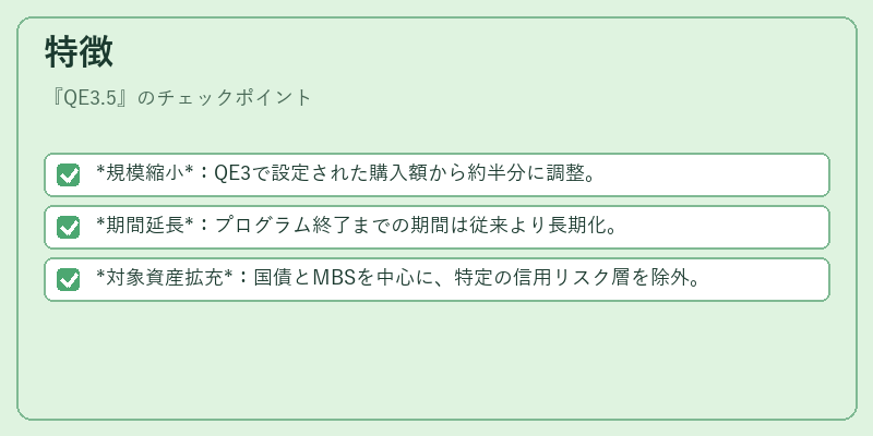 特徴（QE3.5）の図解