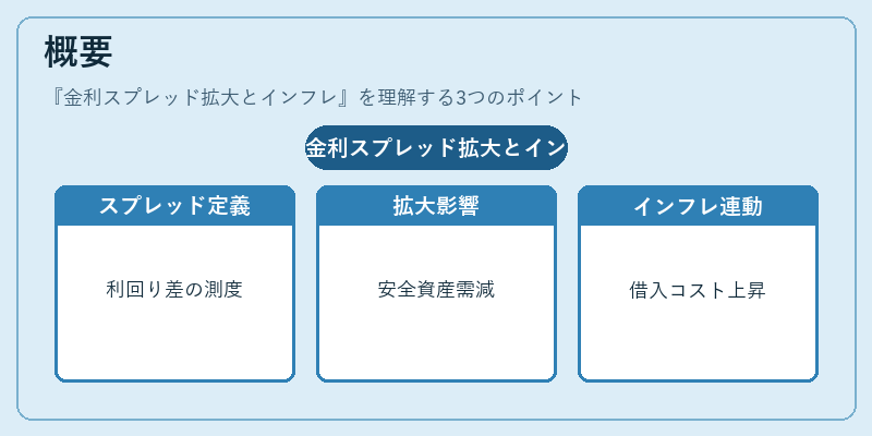 概要（金利スプレッド拡大とインフレ）の図解