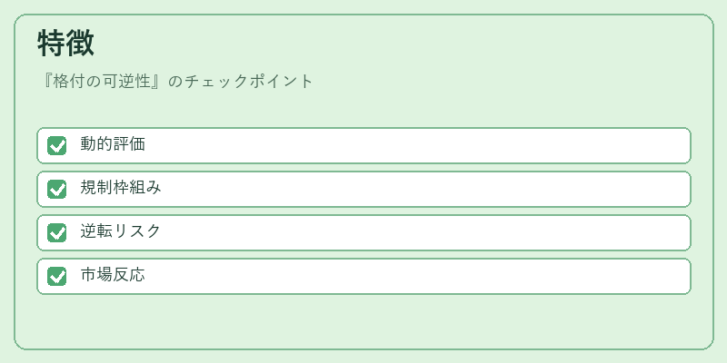 特徴（格付の可逆性）の図解