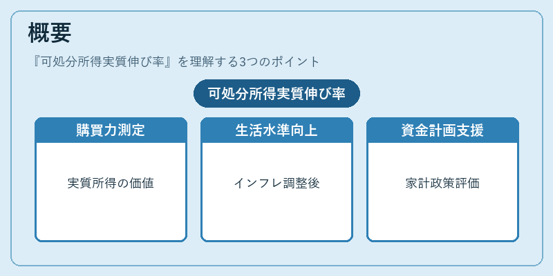 概要(可処分所得実質伸び率)の図解