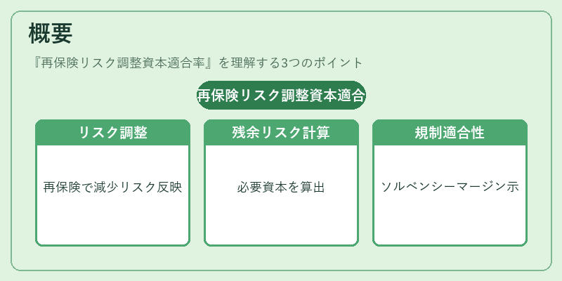 概要（再保険リスク調整資本適合率）の図解