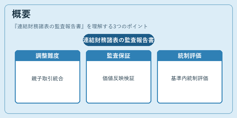 概要（連結財務諸表の監査報告書）の図解