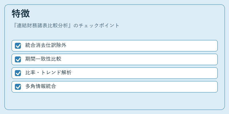 特徴（連結財務諸表比較分析）の図解