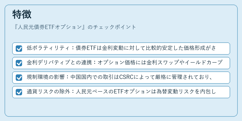 特徴（人民元債券ETFオプション）の図解