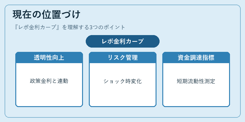 現在の位置づけ(レポ金利カーブ)の図解