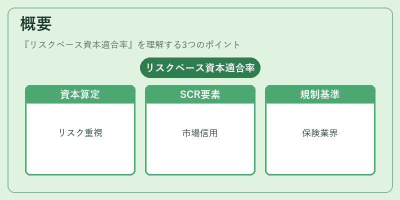 概要（リスクベース資本適合率）の図解