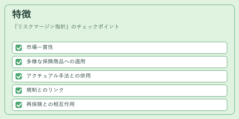 特徴（リスクマージン指針）の図解