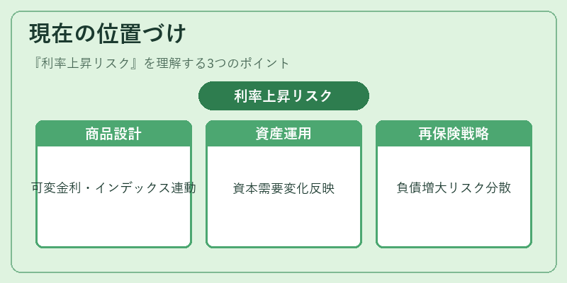 現在の位置づけ（利率上昇リスク）の図解