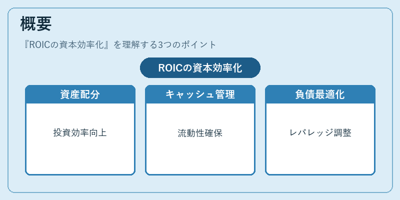 概要(ROICの資本効率化)の図解