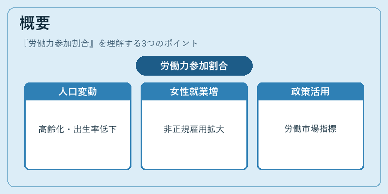 概要(労働力参加割合)の図解