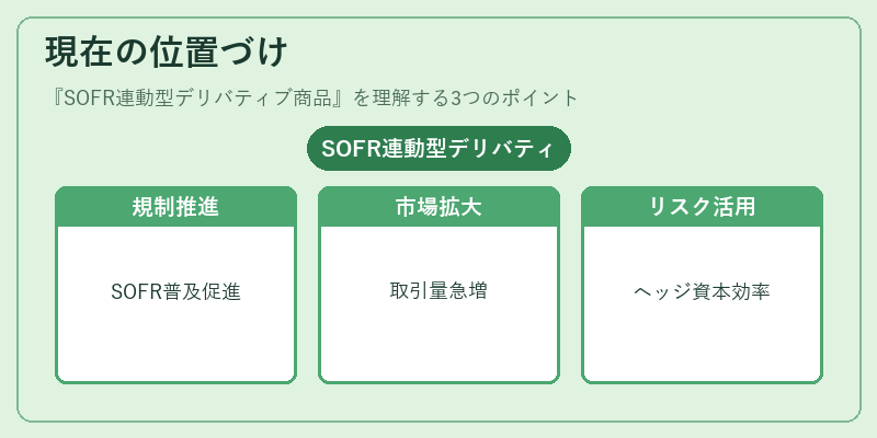 現在の位置づけ（SOFR連動型デリバティブ商品）の図解