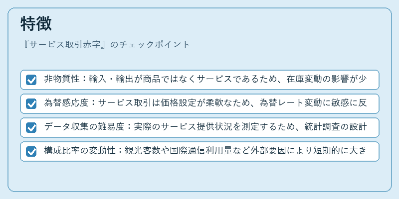 特徴（サービス取引赤字）の図解