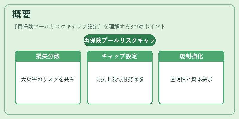 概要(再保険プールリスクキャップ設定)の図解