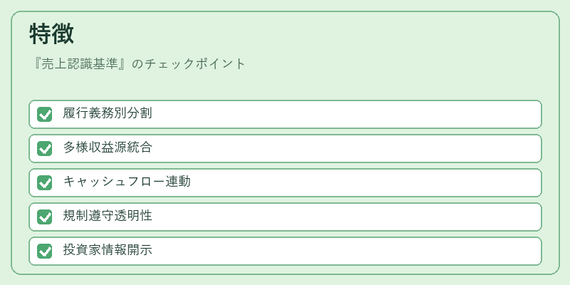 特徴（売上認識基準）の図解