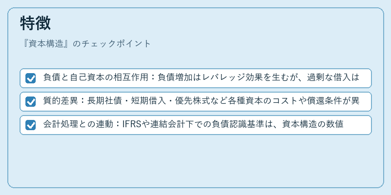 特徴（資本構造）の図解