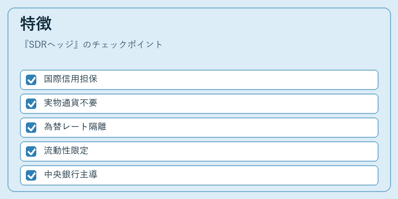 特徴(SDRヘッジ)の図解