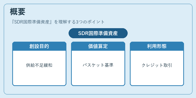概要（SDR国際準備資産）の図解