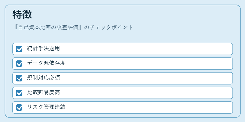 特徴（自己資本比率の誤差評価）の図解