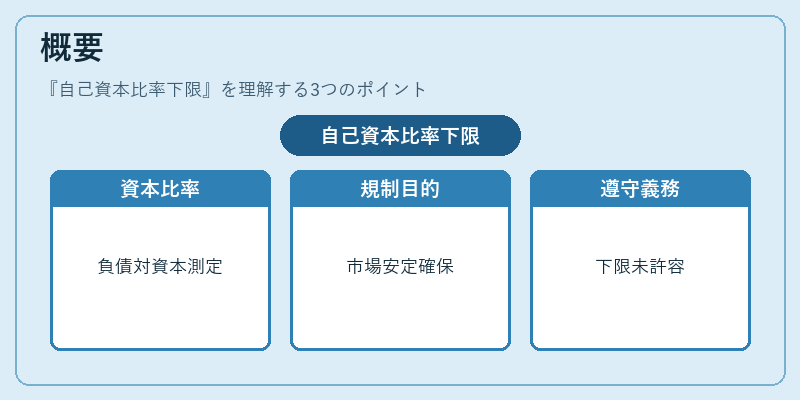概要（自己資本比率下限）の図解