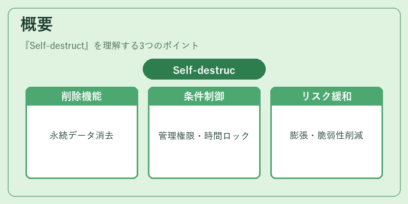 概要（Self-destruct）の図解