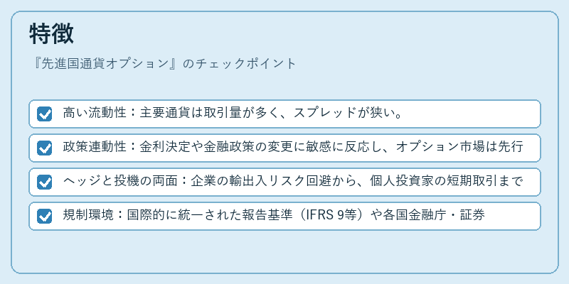特徴(先進国通貨オプション)の図解