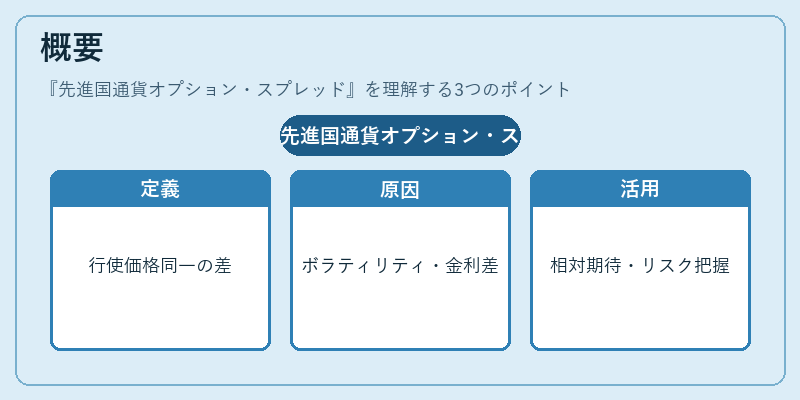 概要（先進国通貨オプション・スプレッド）の図解