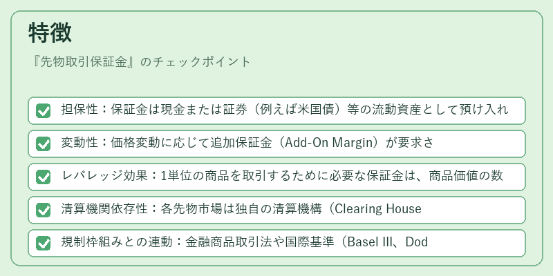 特徴（先物取引保証金）の図解