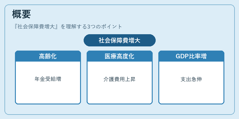 概要（社会保障費増大）の図解