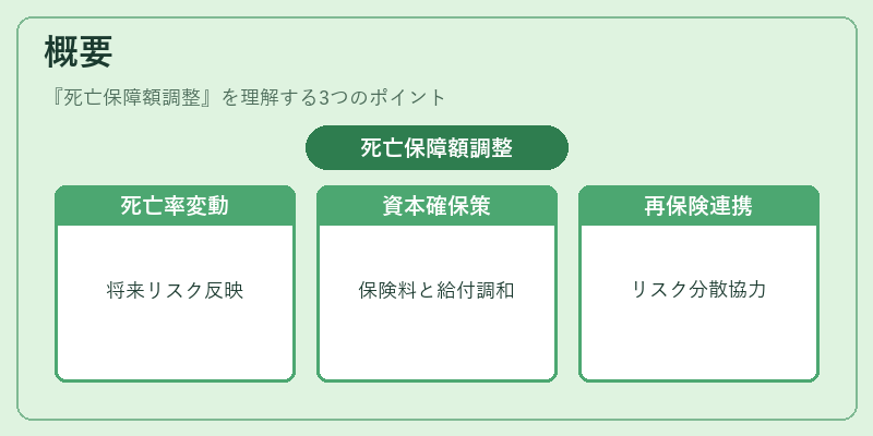 概要(死亡保障額調整)の図解