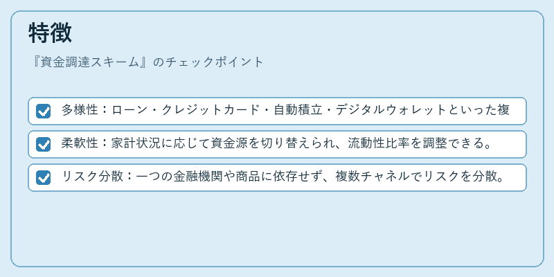 特徴（資金調達スキーム）の図解