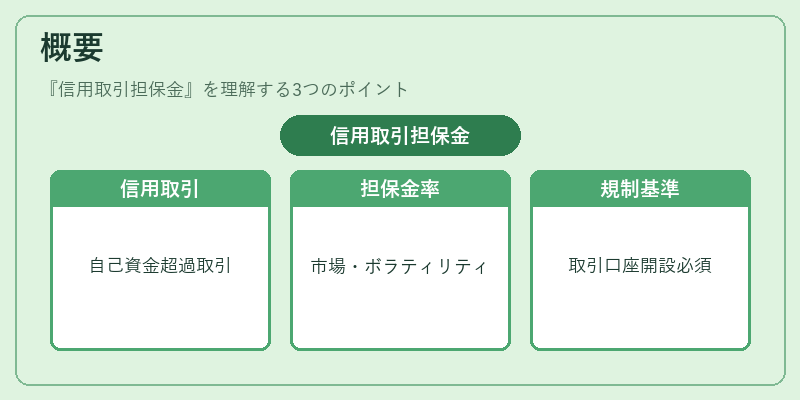 概要（信用取引担保金）の図解