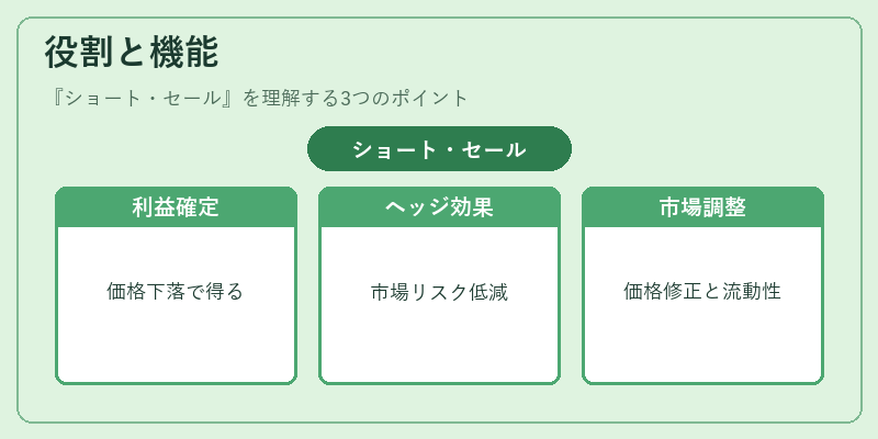 役割と機能（ショート・セール）の図解