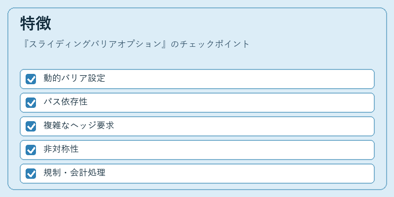 特徴（スライディングバリアオプション）の図解