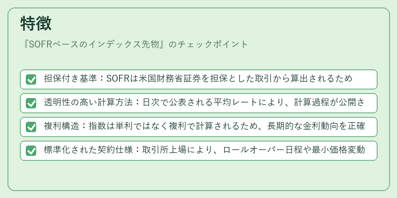 特徴(SOFRベースのインデックス先物)の図解