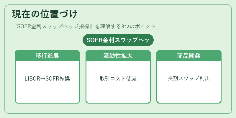 現在の位置づけ(SOFR金利スワップヘッジ指標)の図解
