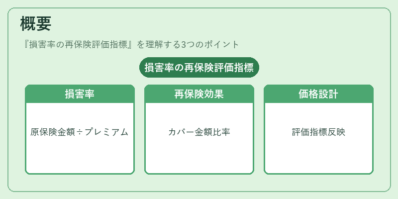 概要（損害率の再保険評価指標）の図解